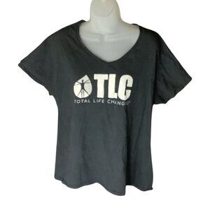 Total Life Changes Black Womens T-Shirt 2XL 100% Cotton Lightweight Anvil Brand